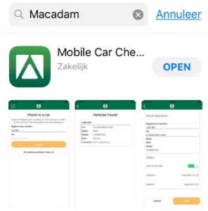 Mobile car check app